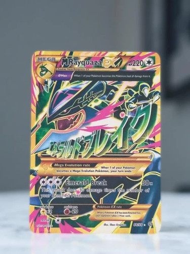 Mega rayquaza gold metal - ex,